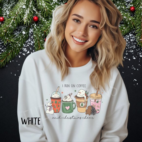 Coffee Sweatshirt, Retro Christmas Sweater, Coffee Christmas Sweatshirt, Coffee - Picture 3 of 5